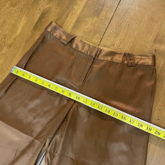 Tommy Bahama Women's Brown Silk Blend Capri Dress Pants‎ Sz 6 - Picture 6 of 9